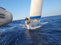 Atlantik-Schnittprobe Malaga-Lanzarote