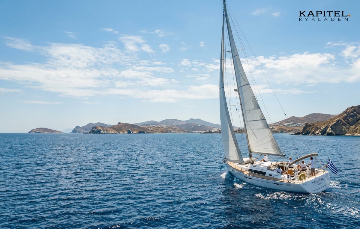Images of a boat trip through the Aegean Sea.