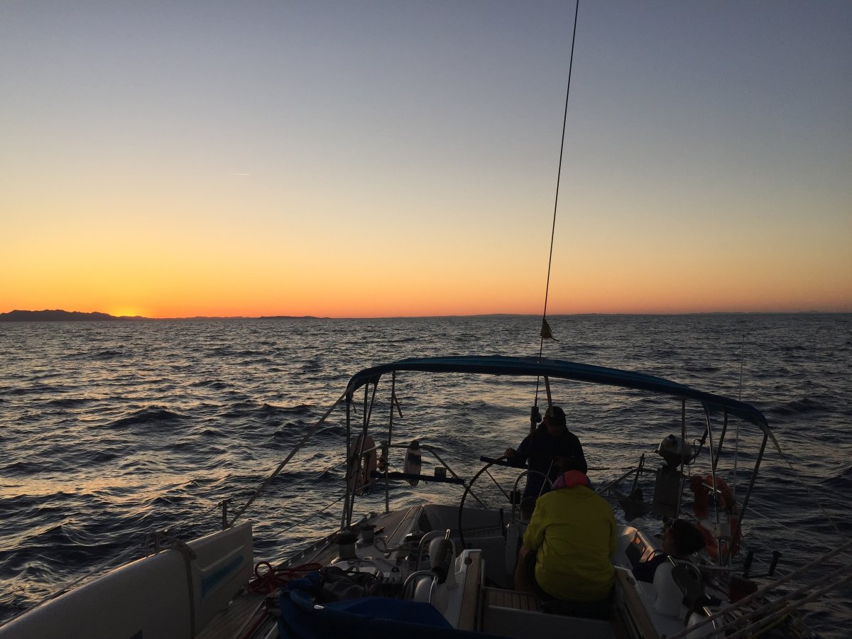 Viaje en barco desde Cerdeña a Sicilia