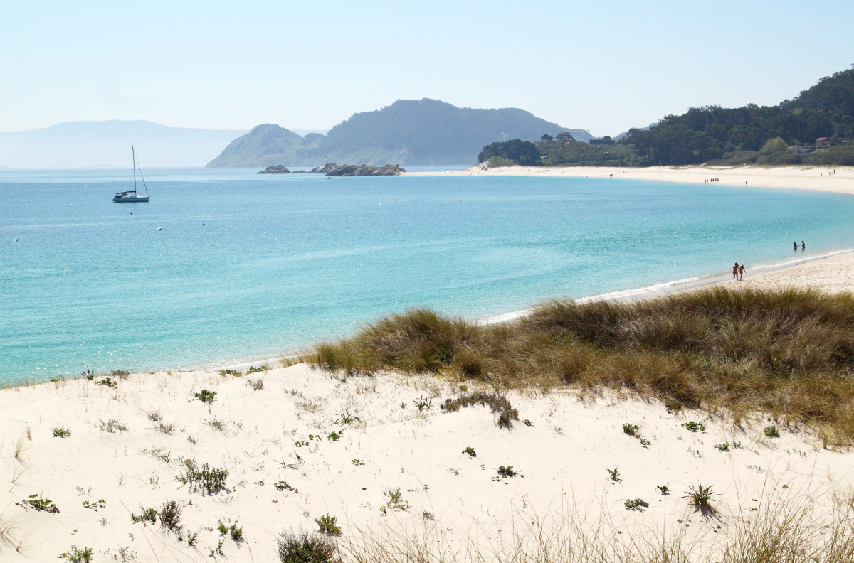 Segeln durch die Vigo-Bucht
