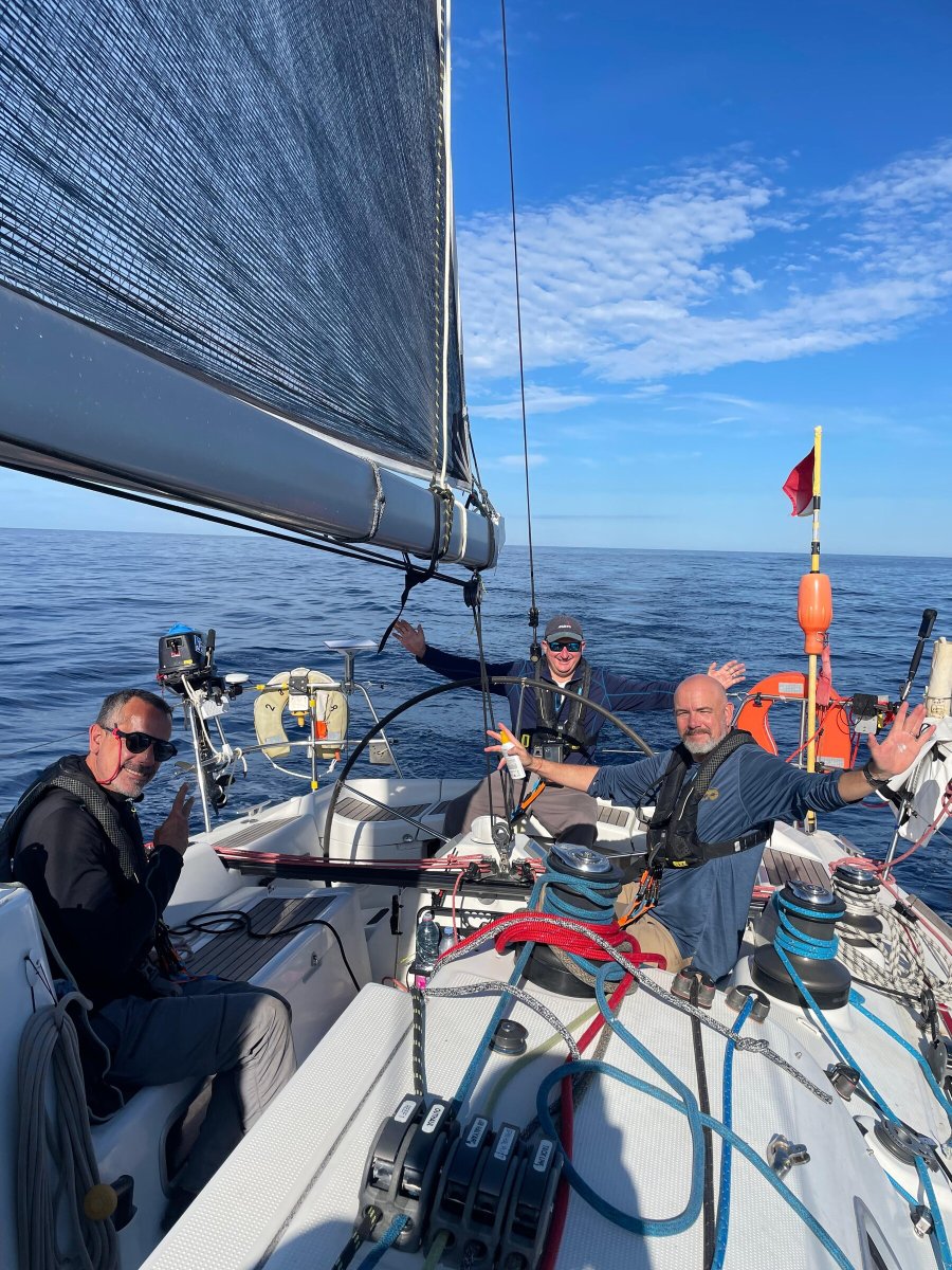 Athleten, die im Aegean 600 Rennen segeln