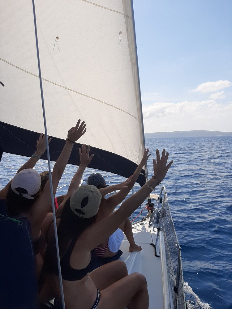 Curso de navegación cerca de Ibiza