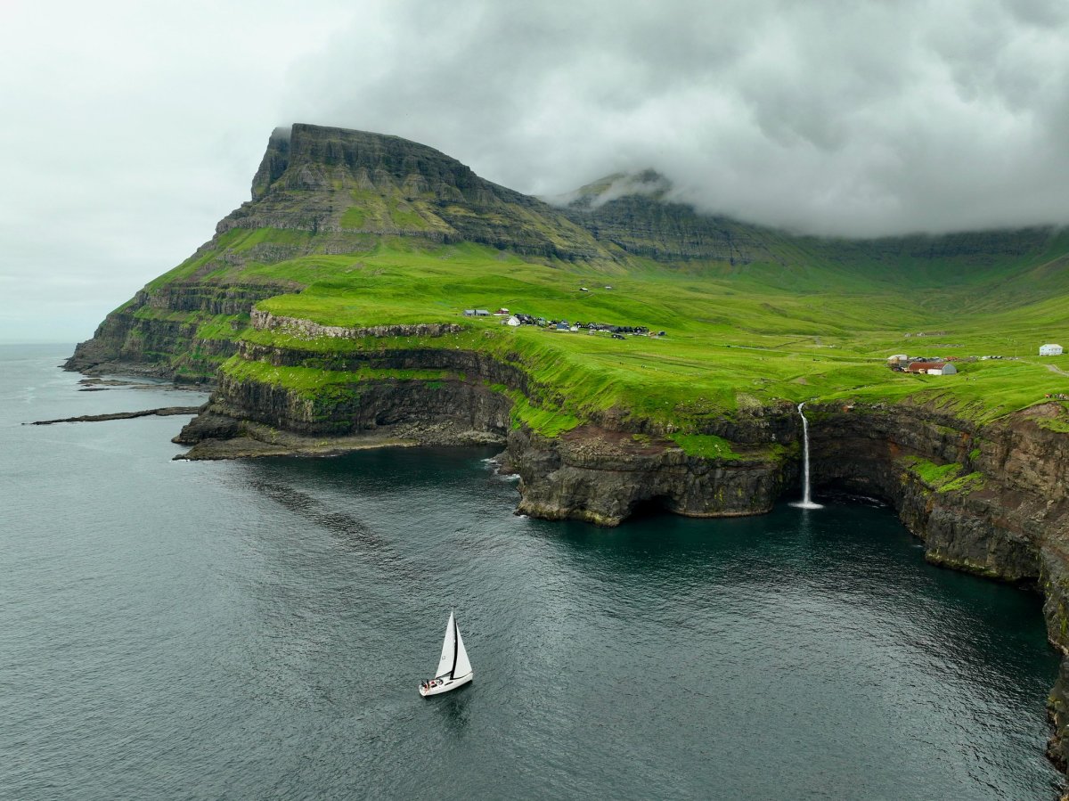 Boat tour through the wild waters of the Faroe Islands