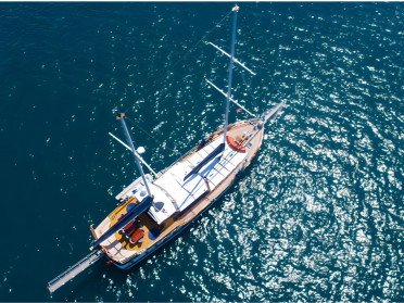 Private gulet in Mediterranean Riviera