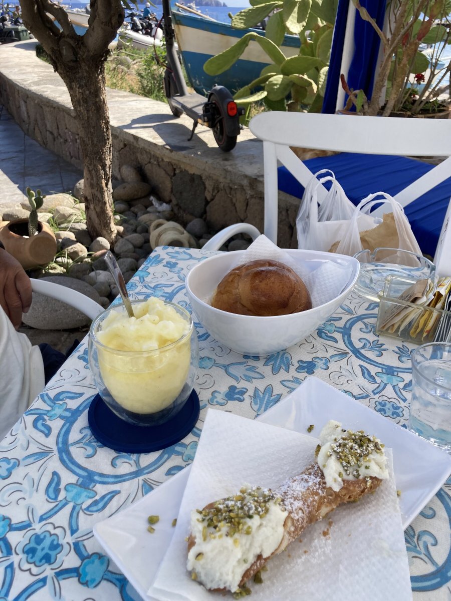 Enjoy the view of the active volcanoes of the Aeolian Islands