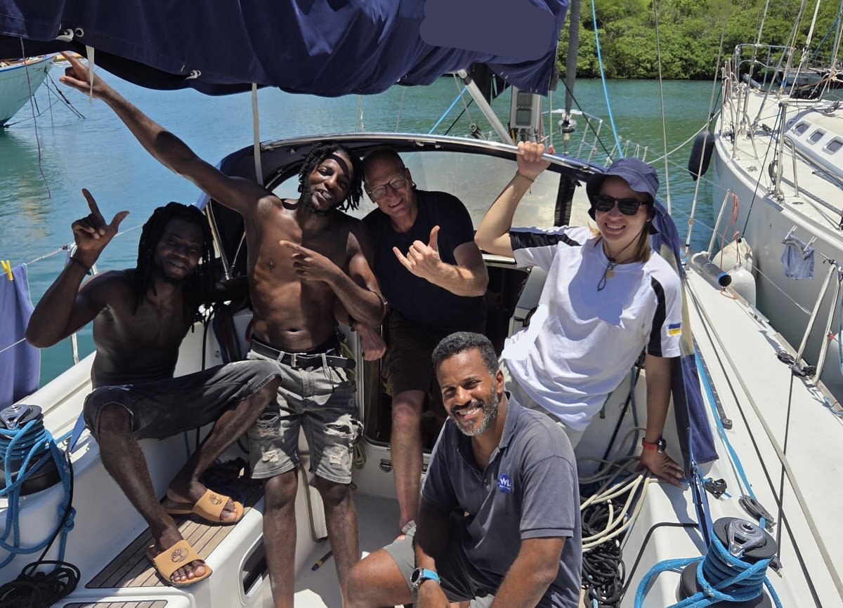 Barca da corsa nell'Antigua Bermuda Race