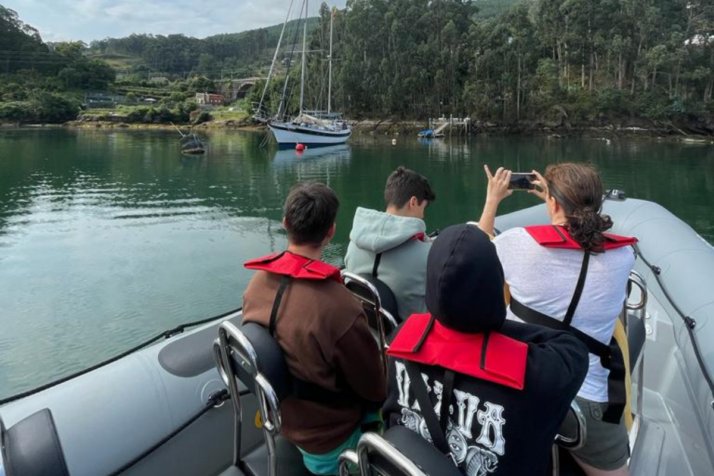 From the beach, San Simón Island