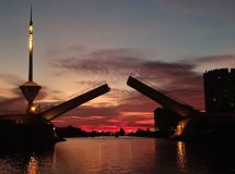 An aerial view of the Mar Menor