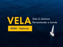 Prácticas de navegación en barco en Valencia con hasta 6 alumnos