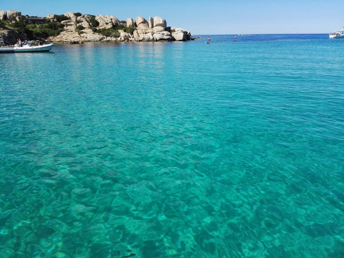 Sailing in the blue waters of Sardinia.