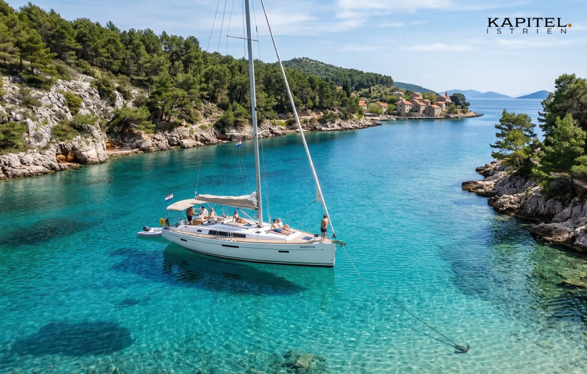 Barche da navigazione avanzate nella penisola dell'Istria