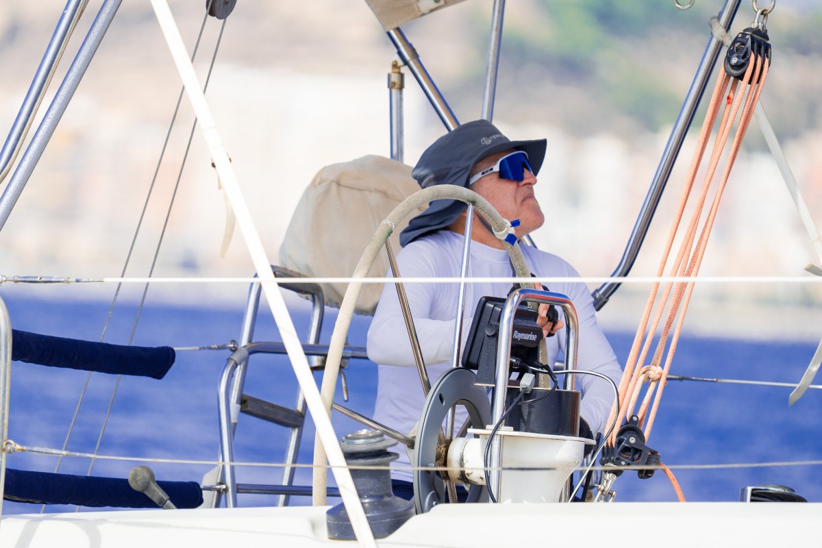 Sailing crew participating in the Maximum Caturla Trophy regatta in Alicante