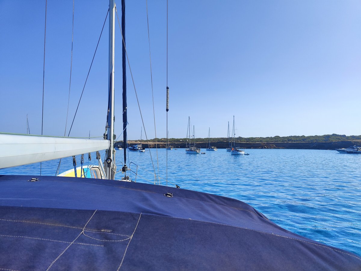 Aerial view of Formentera