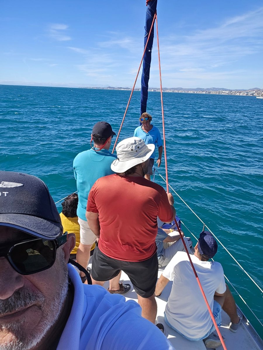 Sailboat navigation to Melilla and Alborán