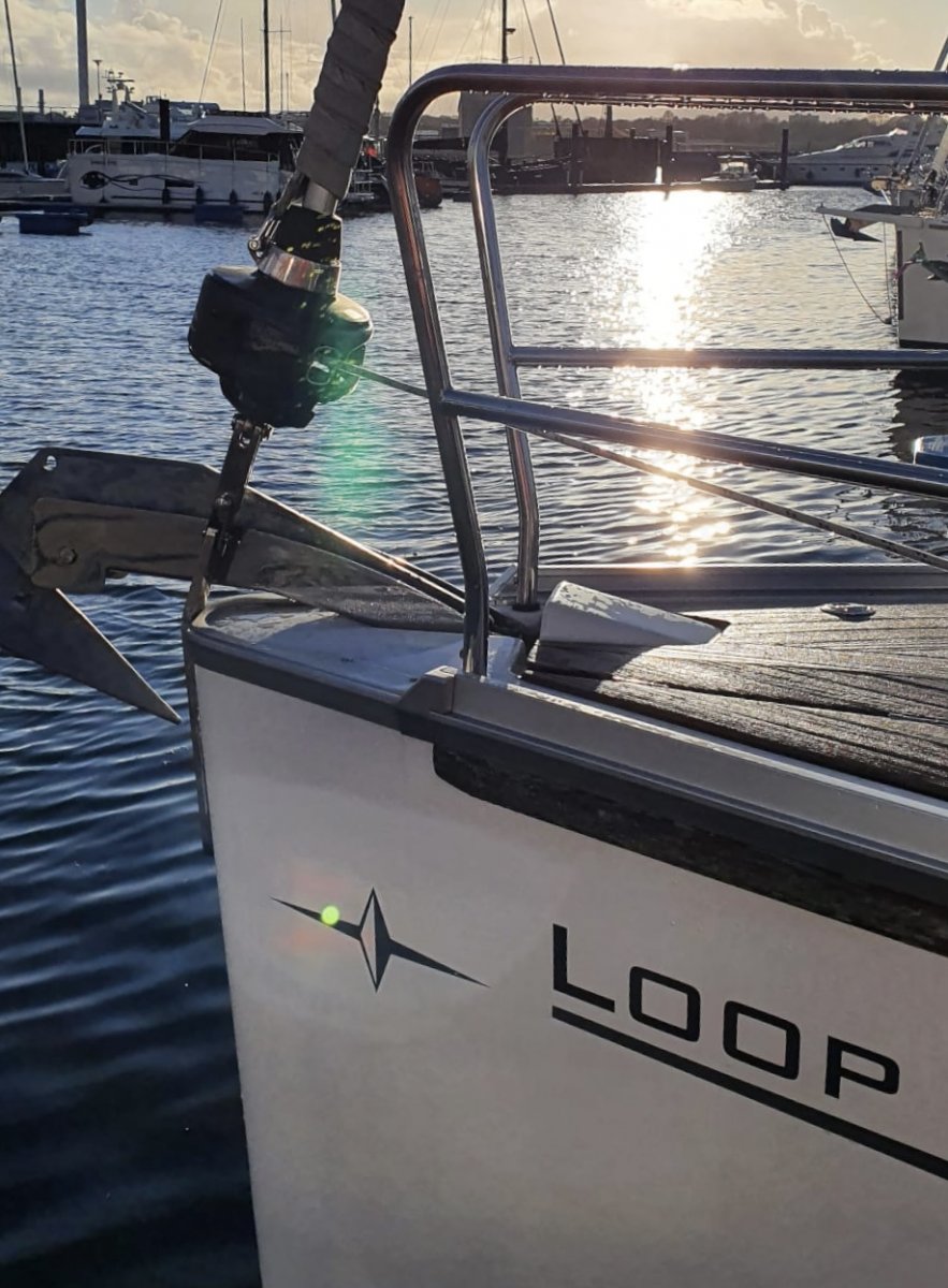 Navigation course in the harbor