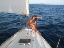 Boat vacation from Kos to Leros in Greece