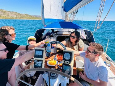 Puesta de sol en velero desde Alcossebre