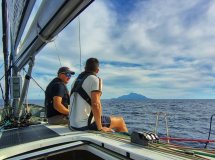 Carrera de veleros en la Bermuda desde Newport