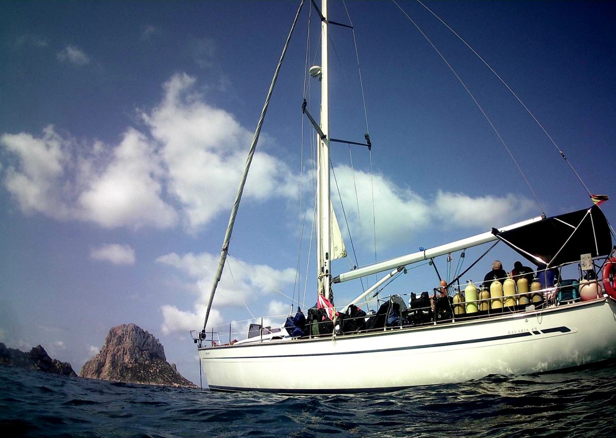 Vista aérea del Parque Nacional de Cabrera