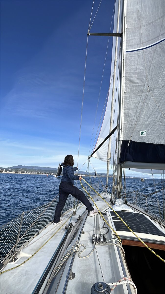 Navigationskurs auf Boot im Maresme