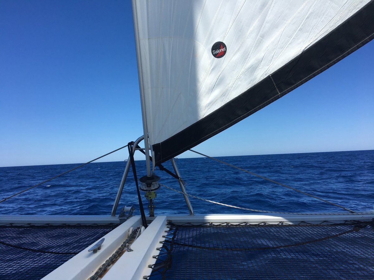 Navigationskurs auf dem Atlantik