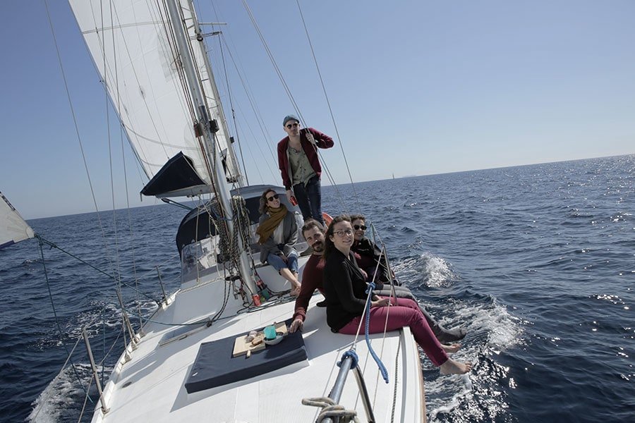 Sailing course during Copa America