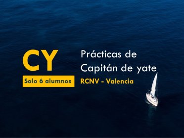Prácticas de Capitán de Yate en Valencia, máx. 6 alumnos
