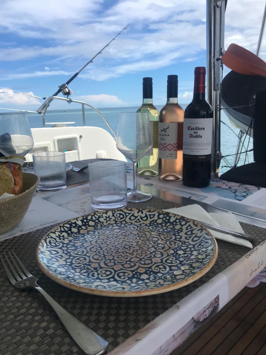 Unique catamaran navigation experience through the Caribbean