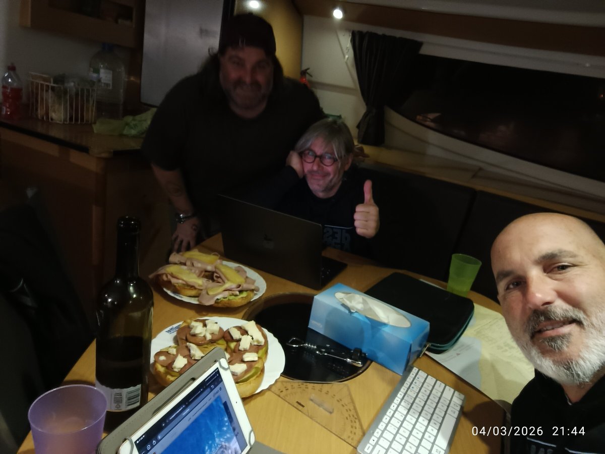 Catamaran navigation from Bari to Sardinia islands