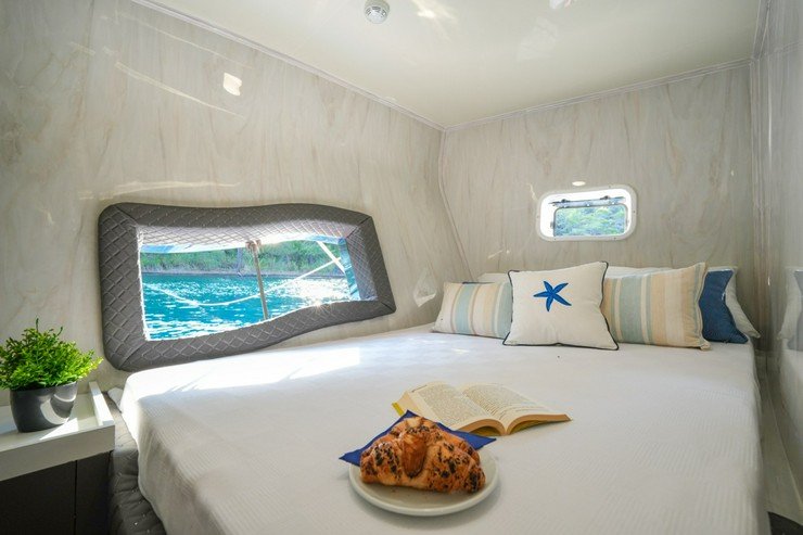 Explore Göcek's waters on a luxury catamaran