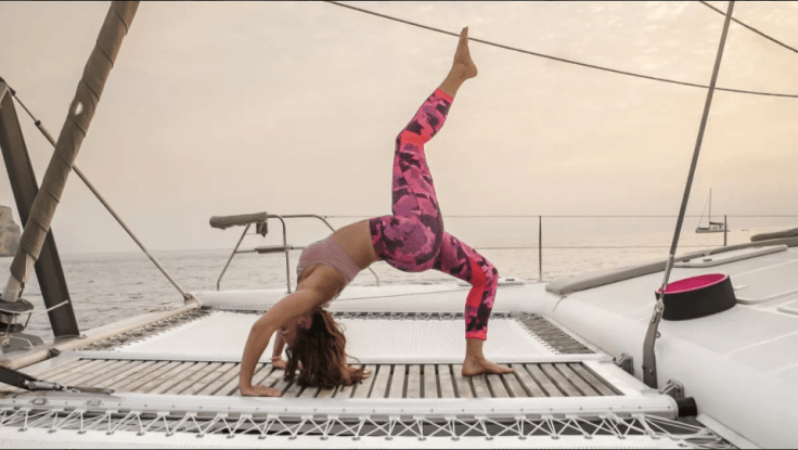 Yoga catamaran