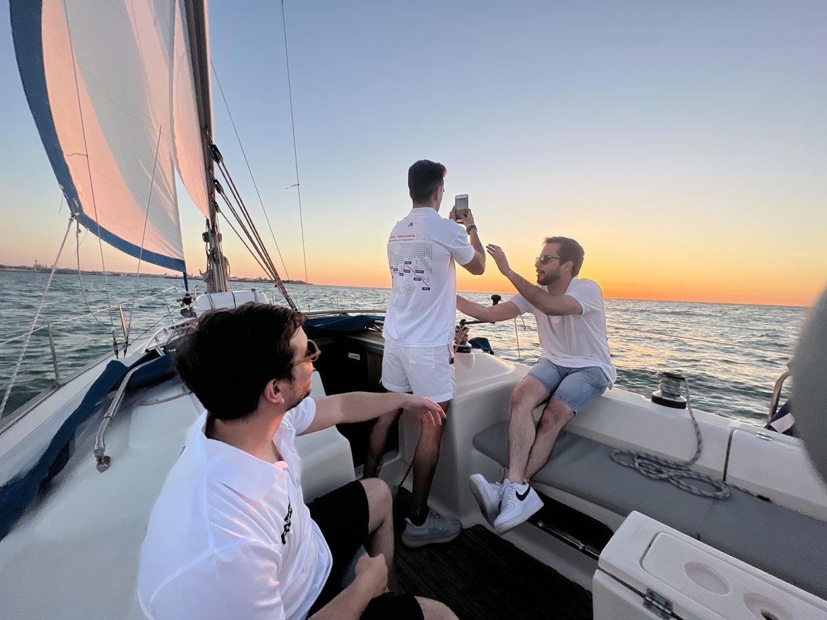 Freizeitboote im Hafen von Cádiz
