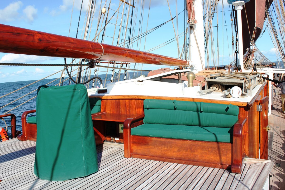 Boat sailing in the Baltic Sea