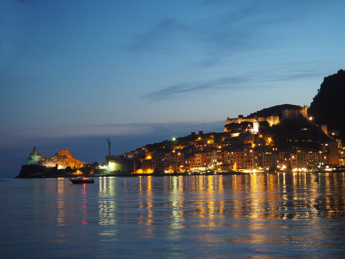 Fishing boats in Liguria