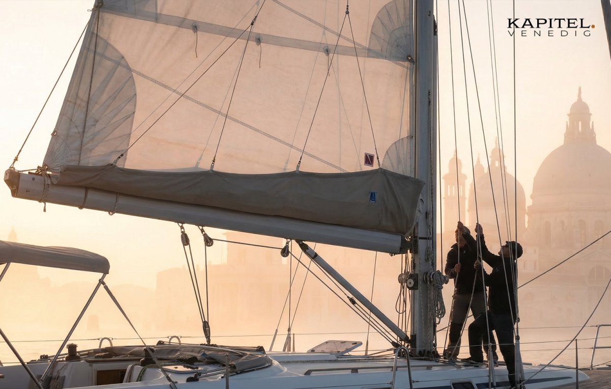 Traditionelle Boote im berühmten Kanal von Venedig.