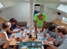 Rya shorebased course on a boat