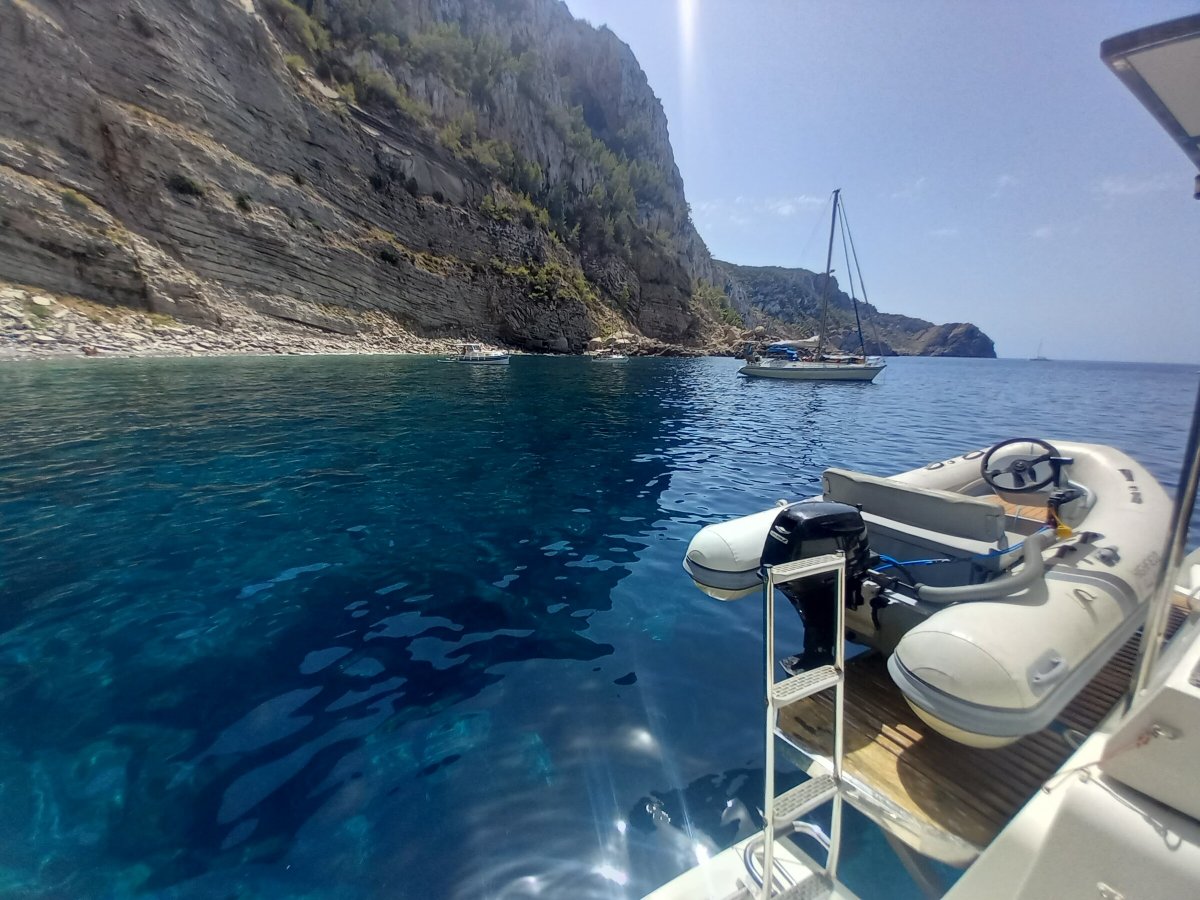 Boat journey across the Mediterranean