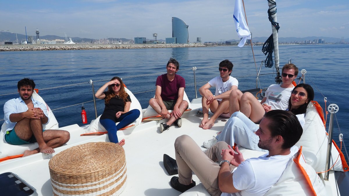 IMOCA Escape in the Mediterranean waters