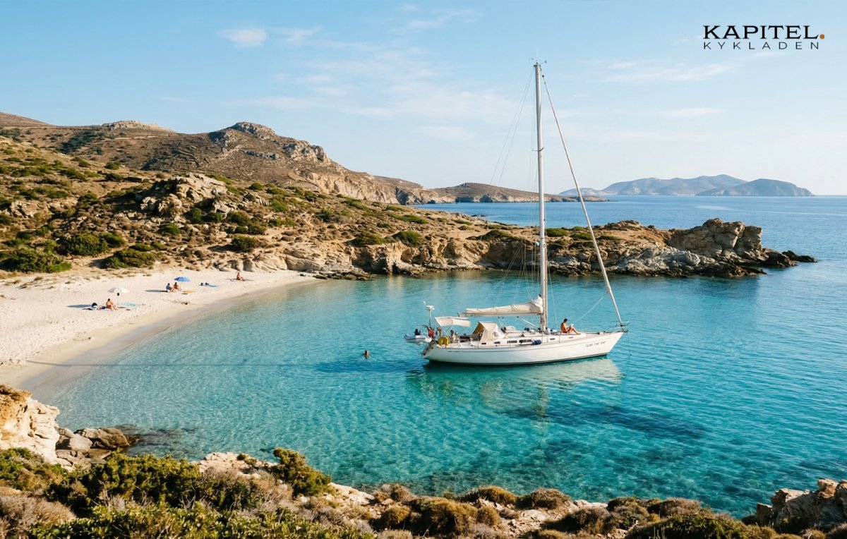Viaggio in barca tra le isole Cicladi del Mar Egeo.