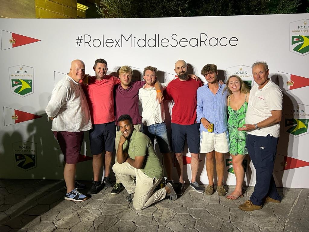 Una vista aérea de las embarcaciones en la Rolex Middle Sea Race