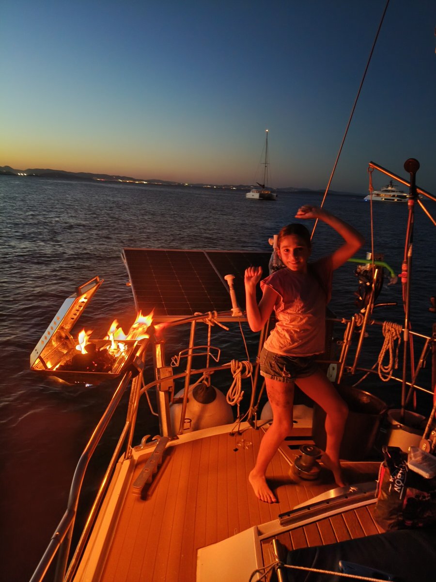 Open sea adventure with sailing