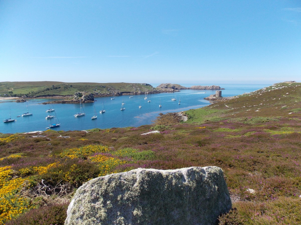 Una vista panorámica de la costa francesa