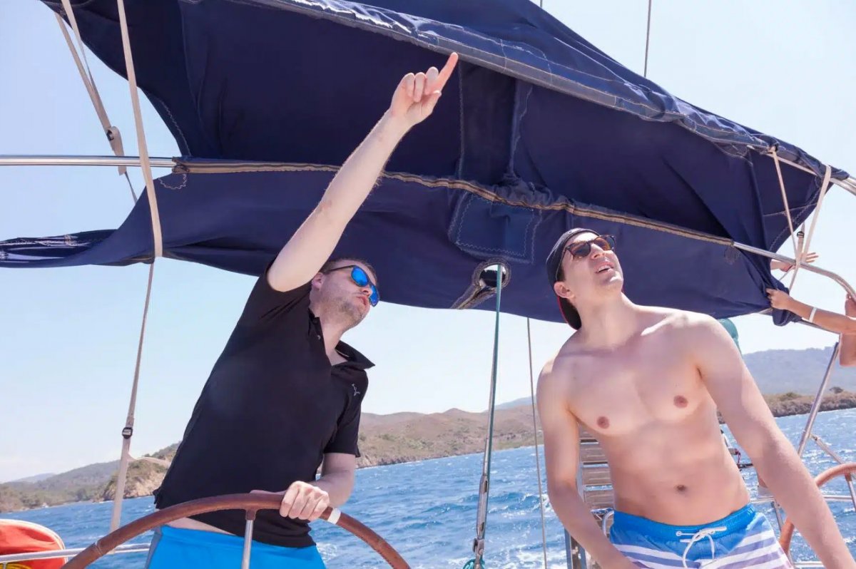 Ein Panoramablick auf Pula, Kroatien