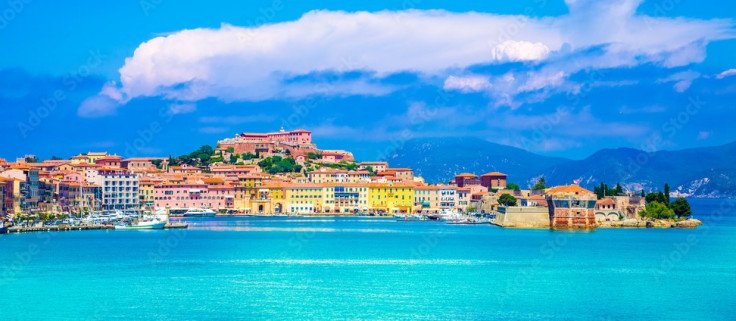 Vista a Portoferraio, cittadina dell'Isola d'Elba