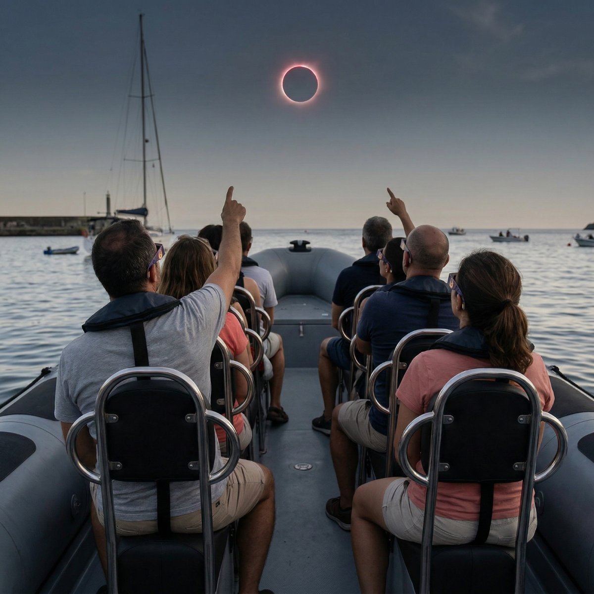 Bootsausflug entlang der Küste