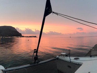 From Leros to Kos on my catamaran