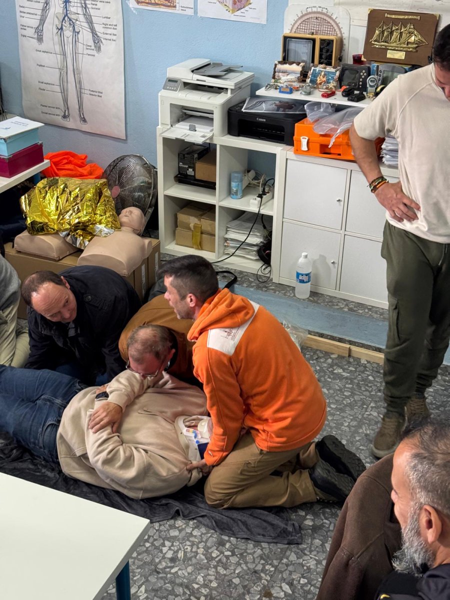 Barche di istruzione nel porto di Motril