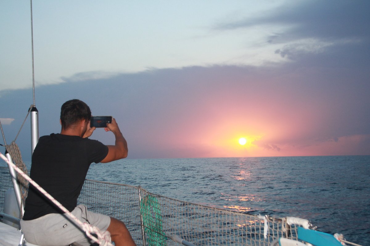 15-meter sailing boat ride in San Antonio, Ibiza