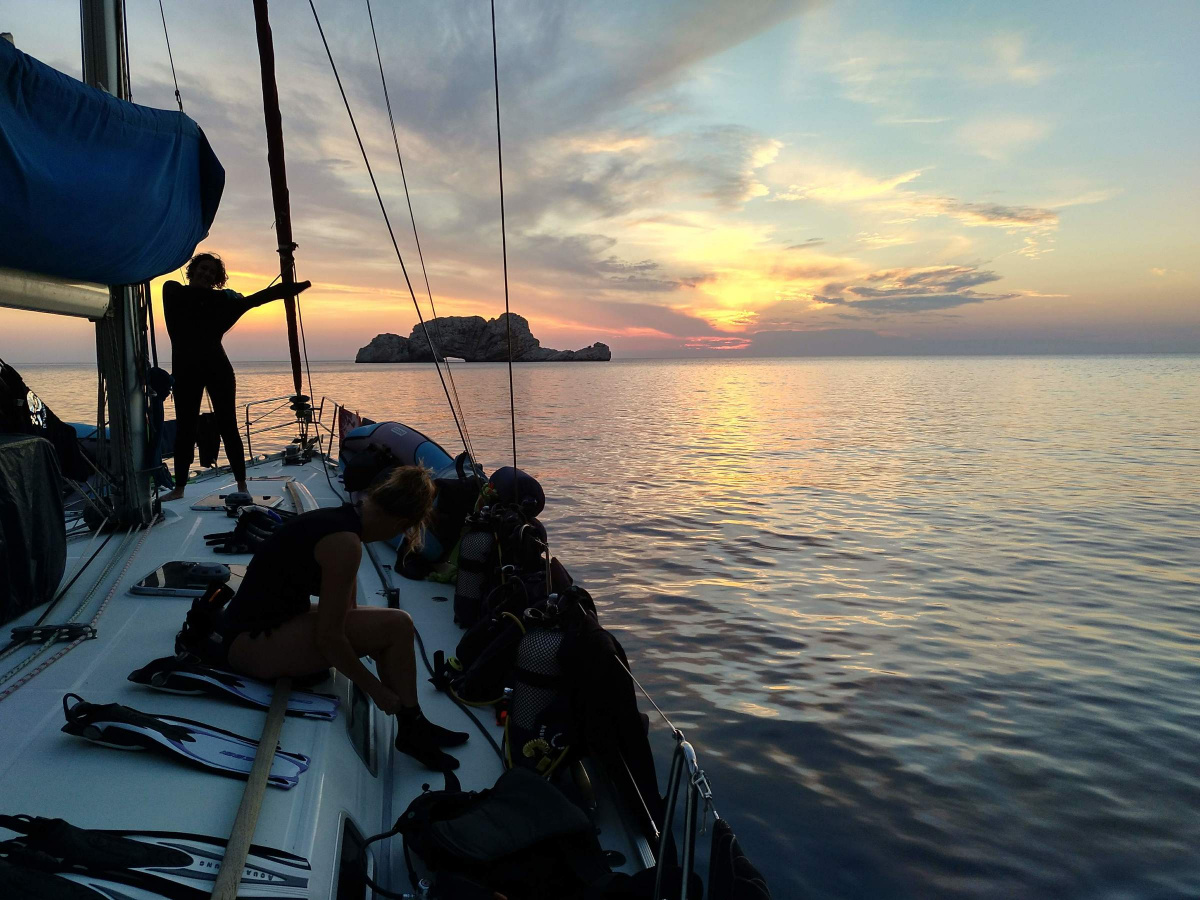 Relax in the warm Mediterranean sun