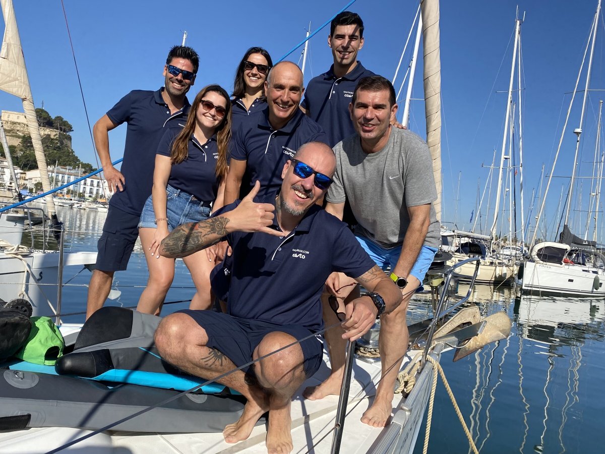 Barche in formazione di lunga navigazione PPER da Denia a Siviglia.